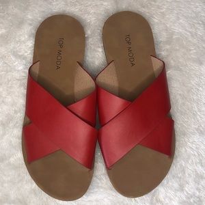 TOP Moda Criss Cross Pacome Slide Sandal